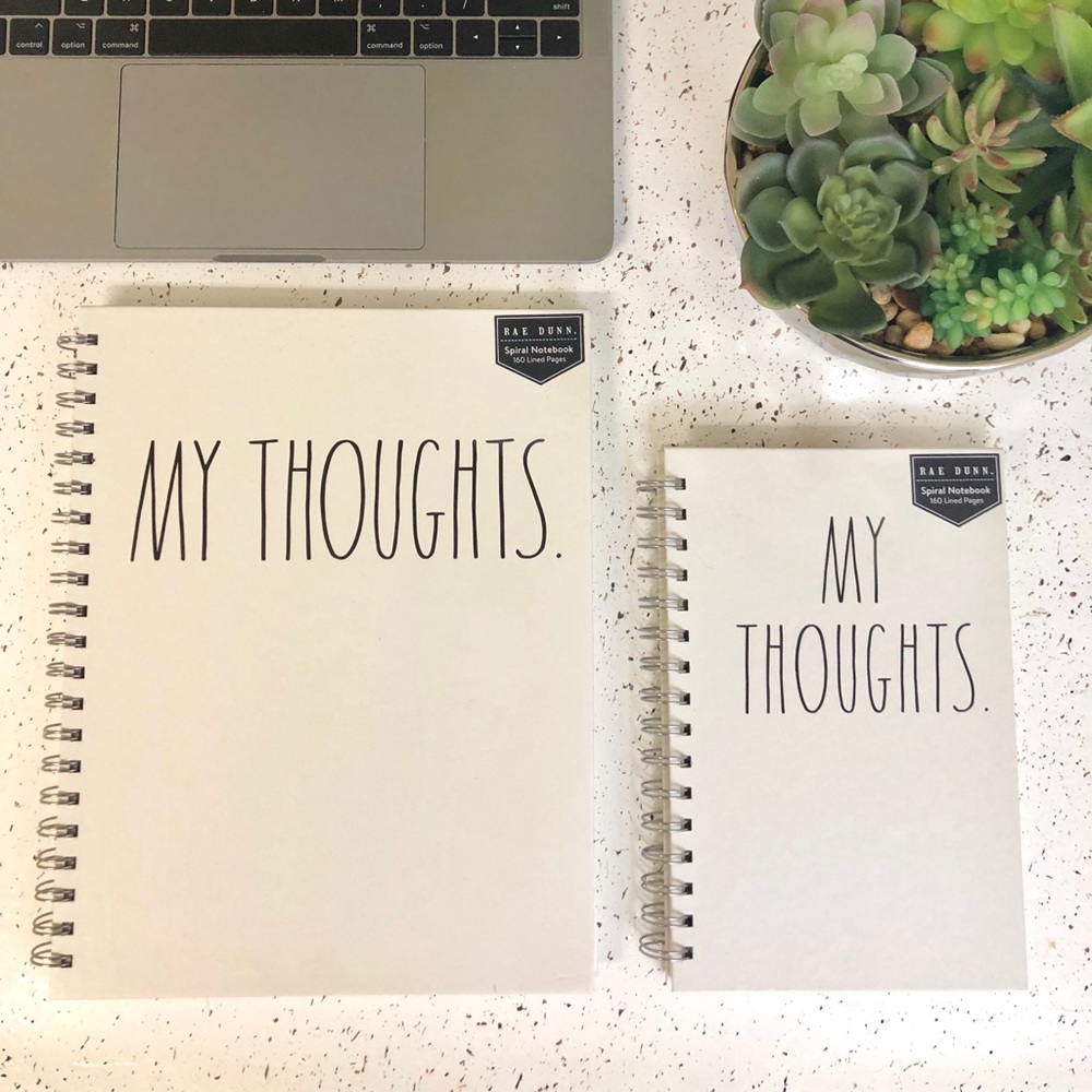 Rae Dunn “My Thoughts” Notebook Duo